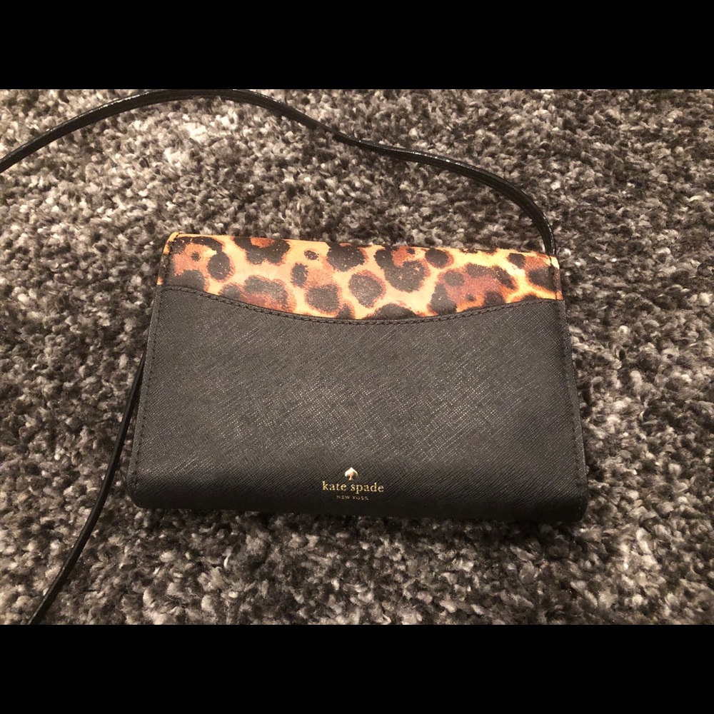 Kate Spade Leopard Cross Body Purse
